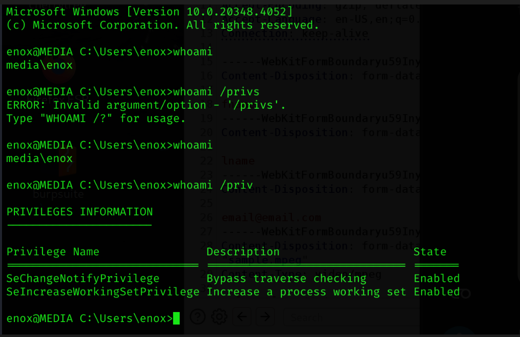 SSH Shell as Enox
