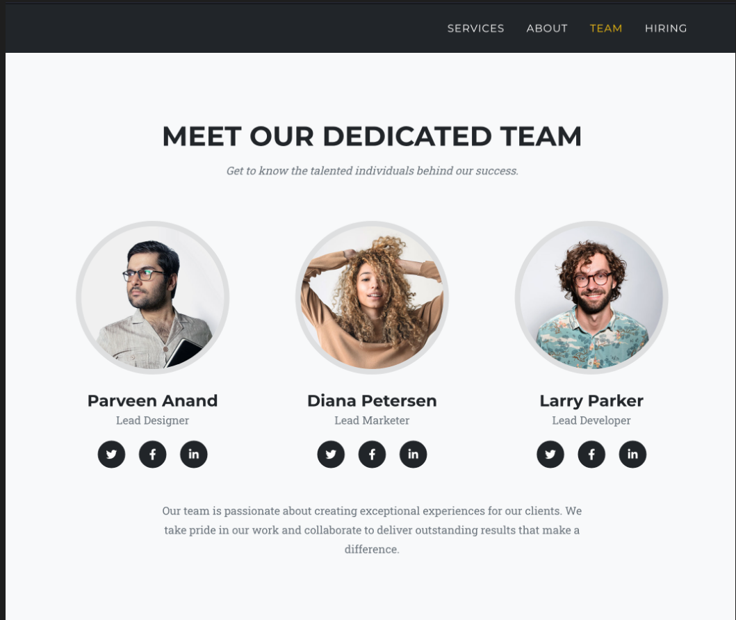 Developers Section