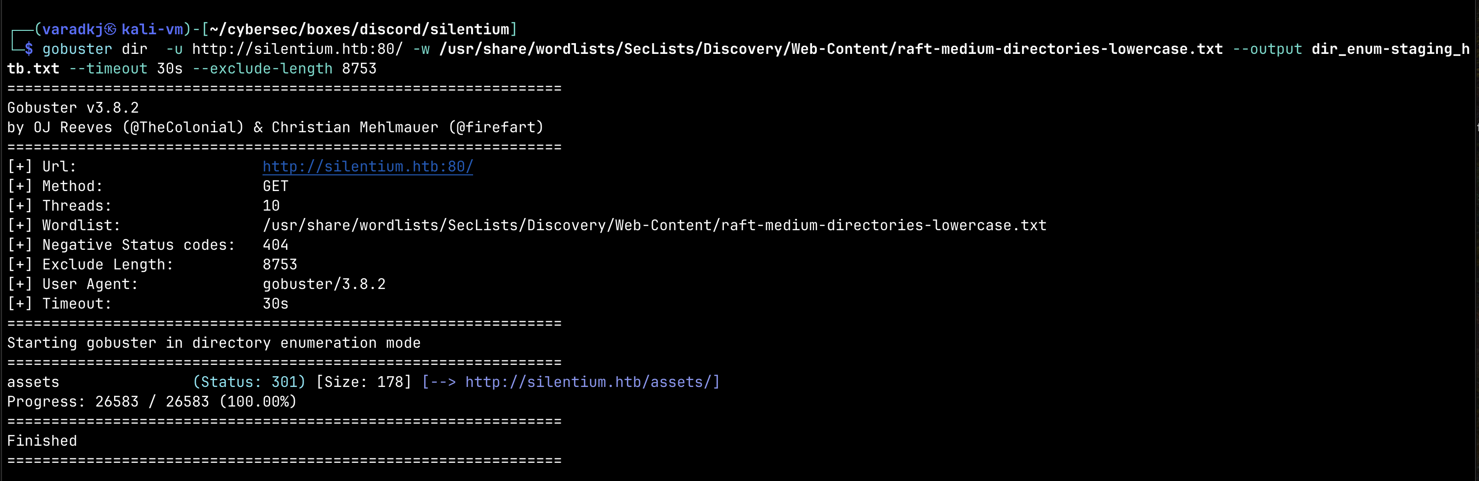 Directory enumeration