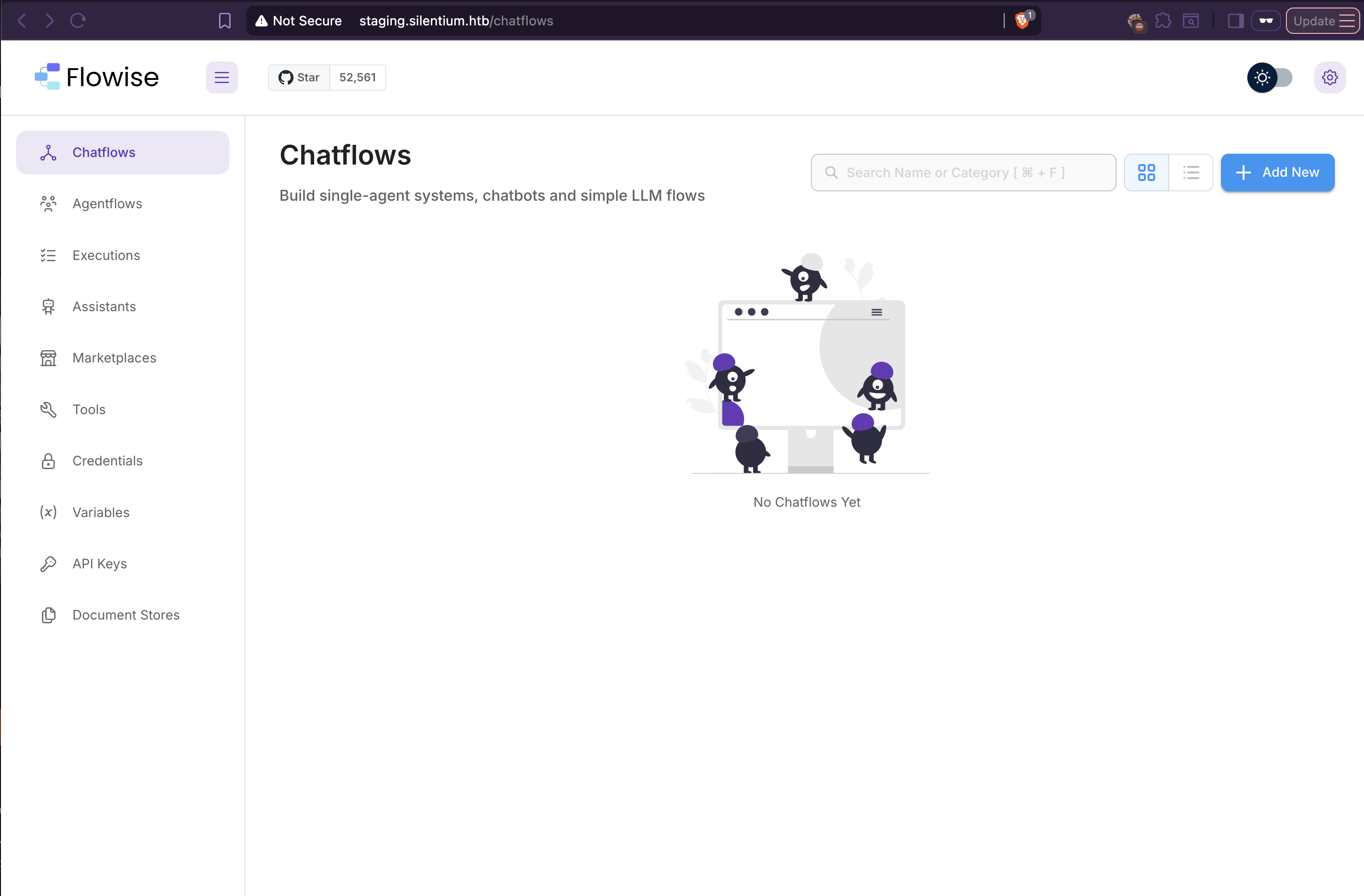 Flowise dashboard